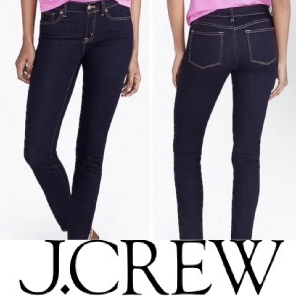 J. Crew Women's Dark Blue Midrise Skinny Jeans